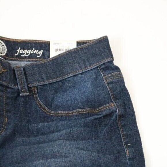 NWT Girls Denim Jeggings size 12 1/2  Dark Blue - Picture 3 of 5